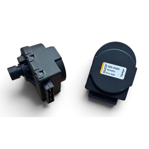 3 YOLLU MOTOR DUCA GENİŞ SOKET 220 V SİYAH STANDART 7,5 MM