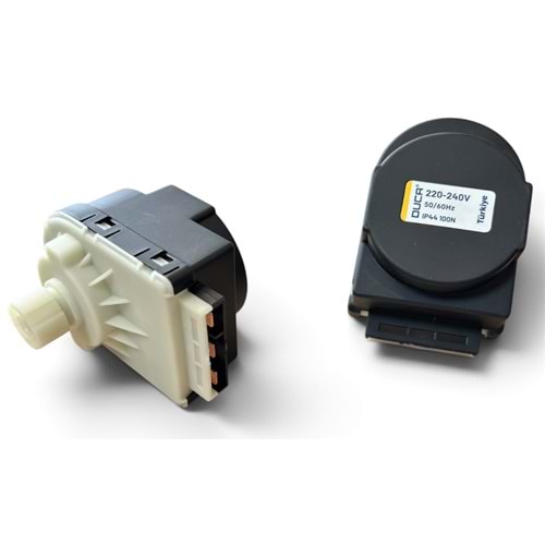 3 YOLLU MOTOR DUCA GENİŞ SOKET 220 V SİYAH BEYAZ 10 MM