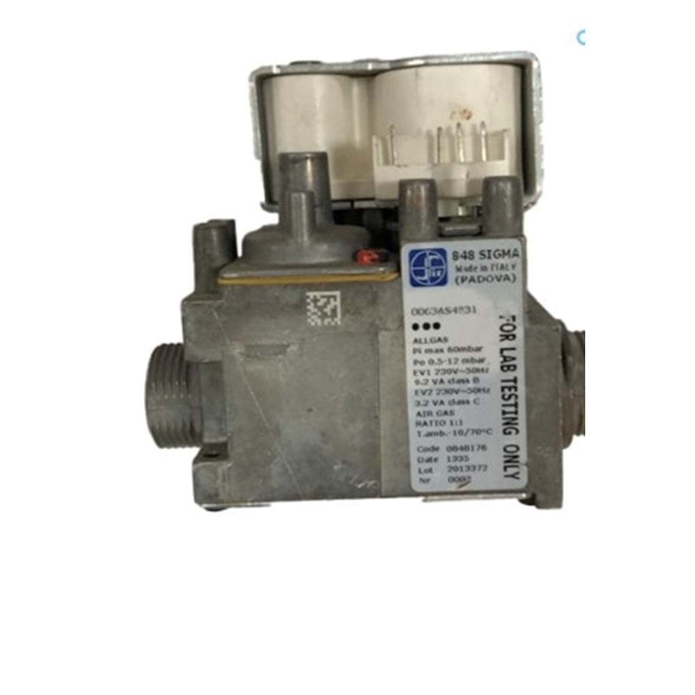 GAZ VALFİ BEYAZ BOBİN FLANŞLI SIFIR KUTULU