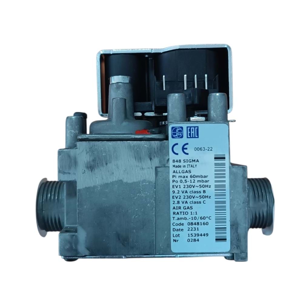SİT 848 SİYAH BOBİN GAZ VALFİ 0063-22